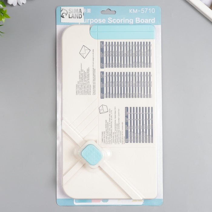 Доска для создания коробок и конвертов и бантиков с дыроколом для углов 5х34х18,5 см