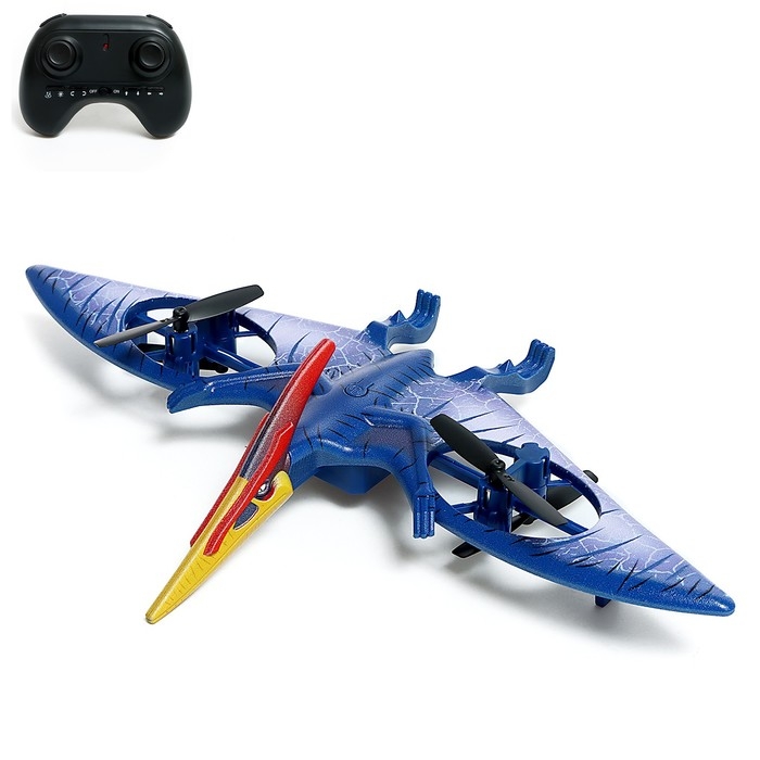 Квадрокоптер &laquo;Дино. Птерозавр&raquo;, радиоуправление, свет, звук, с аккумулятором