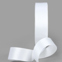 Лента атласная двухсторонняя №0029 25мм*25&plusmn;1м белый TR