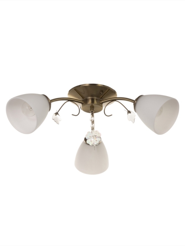 Люстра "Луиза" 3х40Вт Е27 бронза 56х56х26см