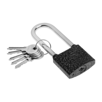 Замок навесной "АЛЛЮР" ВС1Ч-350Д, длинная дужка d=8 мм, 5 ключей