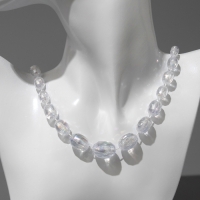 Бусы &laquo;Классика&raquo; овалы на увеличение, цвет радужно-белый, 45 см