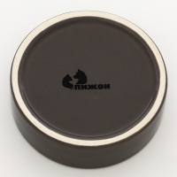 Миска керамическая 10 х 3 см, серая