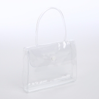 Косметичка на кнопке, цвет прозрачный