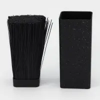 Подставка для ножей с наполнителем Доляна &laquo;Зефир&raquo;, 22&times;10 см, цвет чёрный