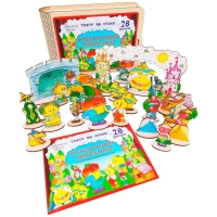 Театр на столе большой, набор &laquo;Чиполлино&raquo; 28 фигурок