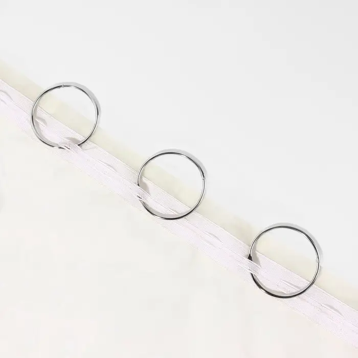 Кольцо для карниза, разъёмное, d=50/56 мм, цвет серебряный