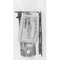 Шпингалет накладной ТУНДРА, угловой, 60&times;43 мм, черный