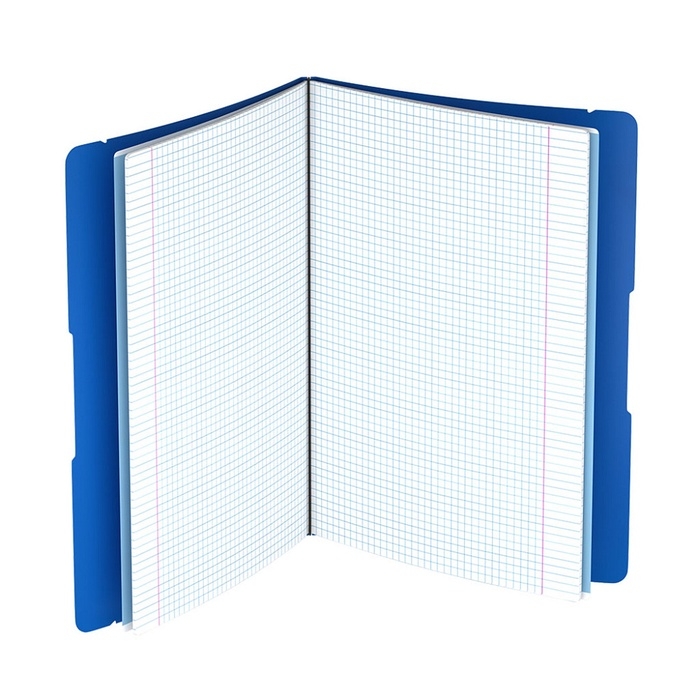 Тетрадь А4, 48 листов в клетку, ErichKrause FolderBook, в съёмной пластиковой обложке, синяя