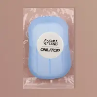 Мыло листовое, в пластинах, 18 (&plusmn; 2) шт., в футляре, голубое