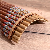 Сувенирный музыкальный инструмент "Флейта Пана" 28х19,5х6,5 см МИКС Сувенирный музыкальный инструмент "Флейта Пана" 28х19,5х6,5 см МИКС