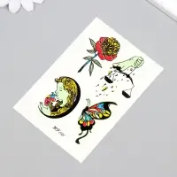 Переводные тату на тело светящиеся цветные &laquo;Выбор сердца&raquo;, 14.3&times;7.5 см