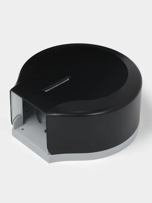 Диспенсер туалетной бумаги, пластик черный, втулка 4 см