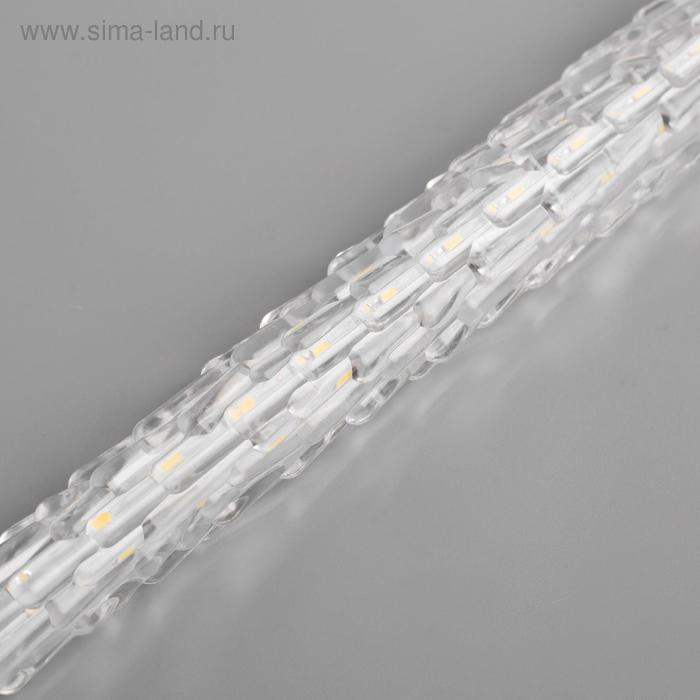 Гирлянда &laquo;Сосульки рифленые&raquo; 2.5 &times; 0.42 м, IP65, прозрачная нить, 288 LED, свечение мульти с эффектом стекания, 12 В