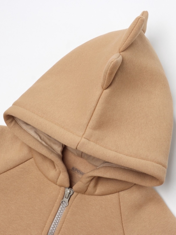 Костюм: толстовка и брюки Крошка Я Dino, рост 62-68, коричневый