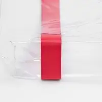 Шопер Clear Fest, ver.2, прозрачный с красными ручками