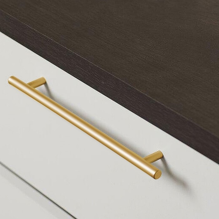 Ручка рейлинг ТУНДРА BISTRO,  d=12 мм, м/о 160 мм, цвет золото, 4 шт