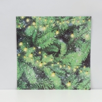 Фотофон двусторонний картон плотность 350 гр "Ёлочные ветки и подарки" 50х50 см Фотофон двусторонний картон плотность 350 гр "Ёлочные ветки и подарки" 50х50 см