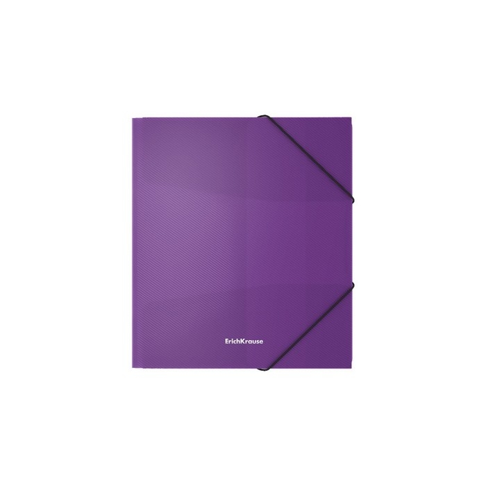 Папка на резинке А5+, 550 мкм, ErichKrause Diagonal Vivid, корешок 5 мм, до 300 листов, микс