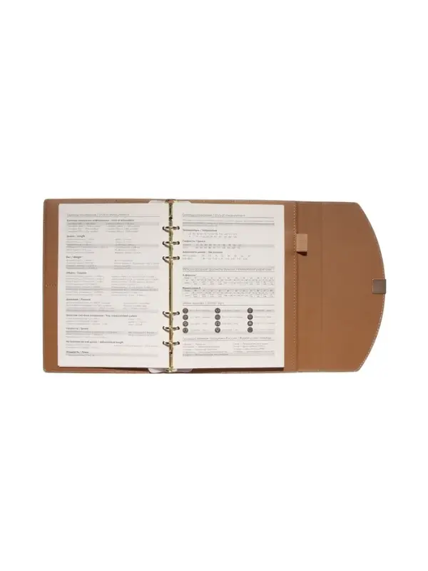 Органайзер на кольцах, A5, с клапаном, 80л, линия, к/зам, Бирюзовый