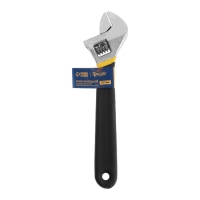 Ключ разводной ТУНДРА, обрезиненная рукоятка, 250 мм