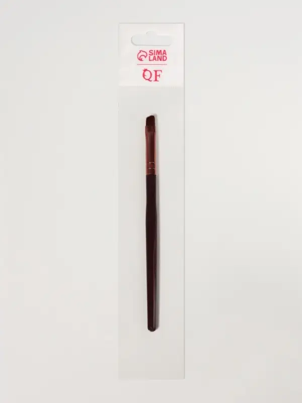 Кисть для макияжа &laquo;Brush COFFEE&raquo;, скошенная, 13 (&plusmn; 1) см, цвет коричневый/бронзовый