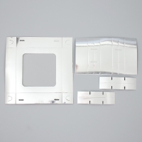 Коробка для конфет, кондитерская упаковка, 9 ячеек, &laquo;Серебристая&raquo;, 14.7 х 14.7 х 3.5 см