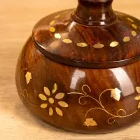 Сахарница "Ассорти" 12х12х10 см, дерево шишам