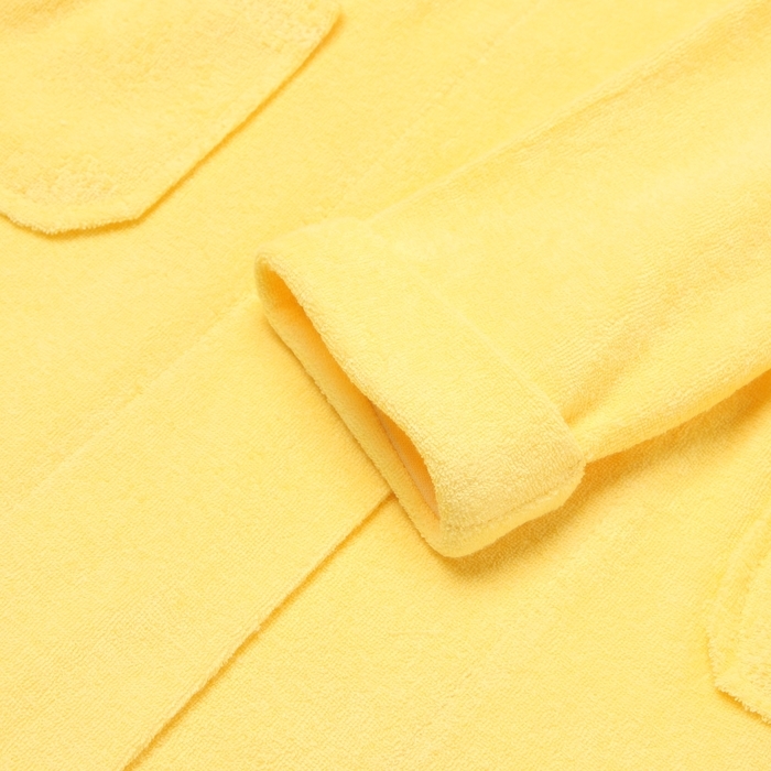 Халат для девочки, цвет светло-жёлтый, рост 116 см