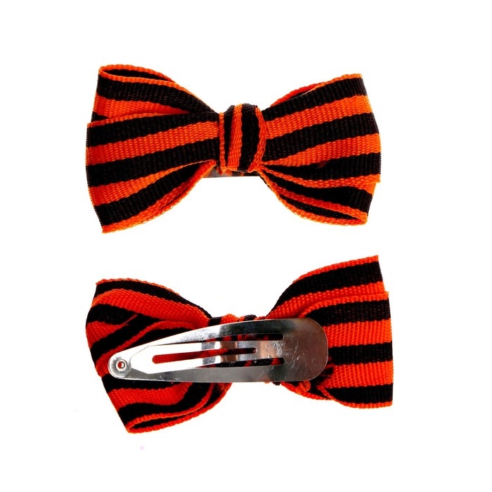 Зажим для волос «9 Мая» набор 2 шт. Зажим для волос «9 Мая» набор 2 шт.