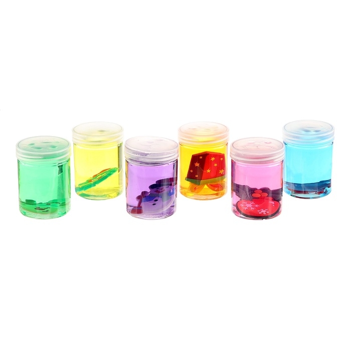 Лизун - слайм &laquo;Новогодний&raquo;, цвета МИКС