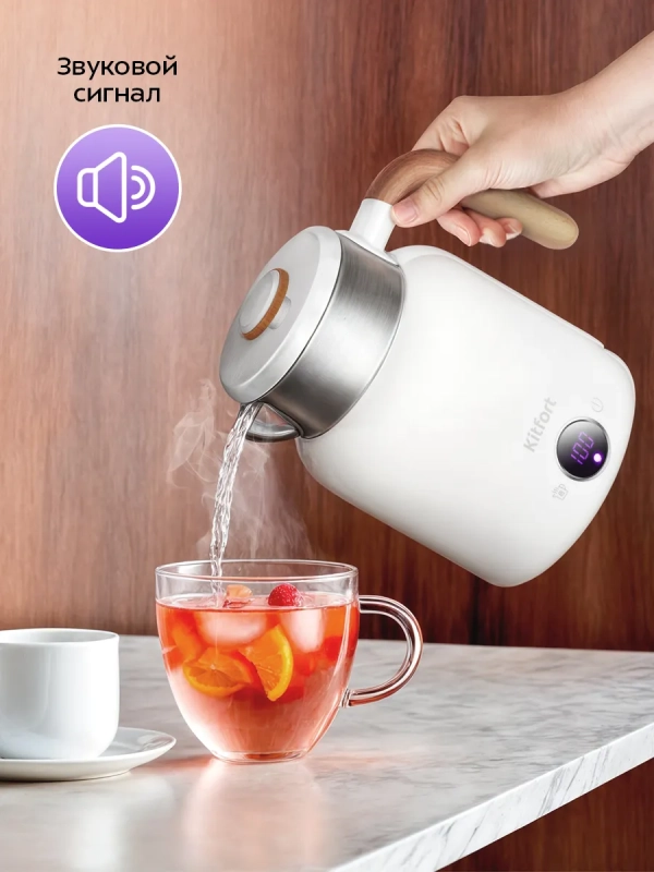 Чайник электрический с терморегулятором КТ-6724 - 1,5 л