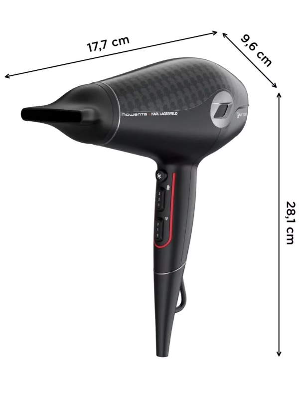 Фен для волос Karl Lagerfeld CV613LF0, черный