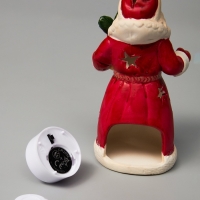 Светодиодная фигура "Дед Мороз" 13.2х7.1х6, 1 LED, LR44x3(в компл.), Т/БЕЛЫЙ