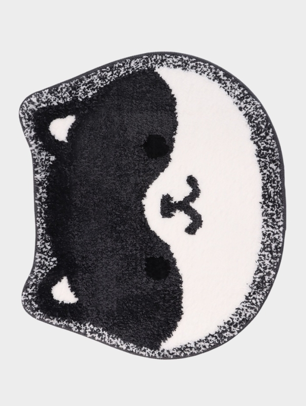 Коврик Доляна Kitty, 55&times;64 см, ворс 1 см, микрофибра, белый