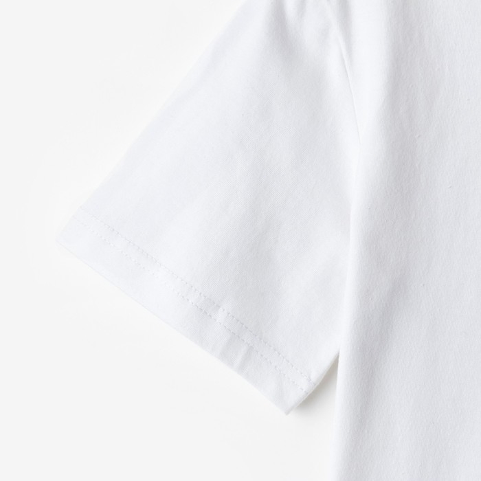 Футболка детская MINAKU цвет белый, рост 122