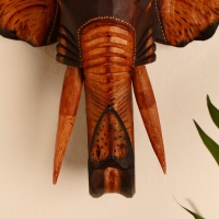 Сувенир дерево "Голова слона" 29х27х10 см