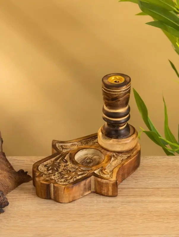 Подставка под благовония "Рука Фатимы" дерево 15 см