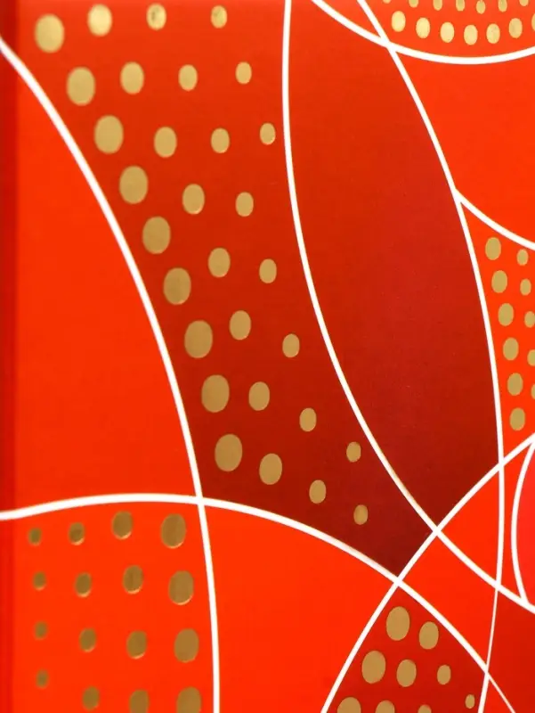 Подарочная новогодняя коробка под шампанское &laquo;Огненная&raquo; красная с веревочной ручкой 11&times;11&times;37 с