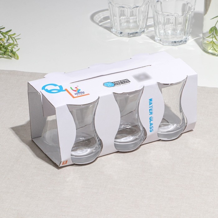 Набор чайных стаканов &laquo;Армуд&raquo;, стеклянный, d=6 см, h=9 см, 150 мл, 6 шт