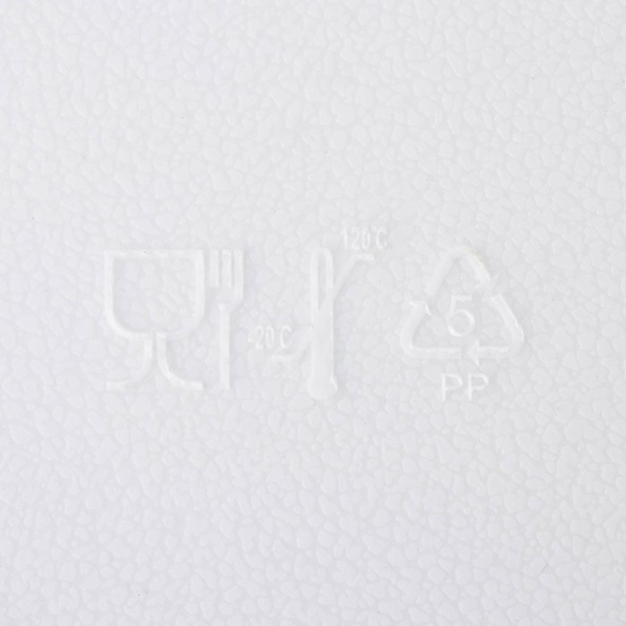 Доска разделочная пластиковая Доляна, прямоугольная, 32,5&times;21 см, цвет белый