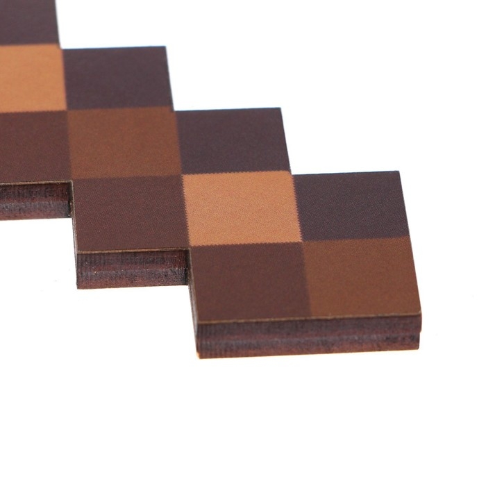 Деревянное оружие, детское сувенирное &laquo;Пиксель&raquo;, топор кирка, 14,2 х 18,1 см