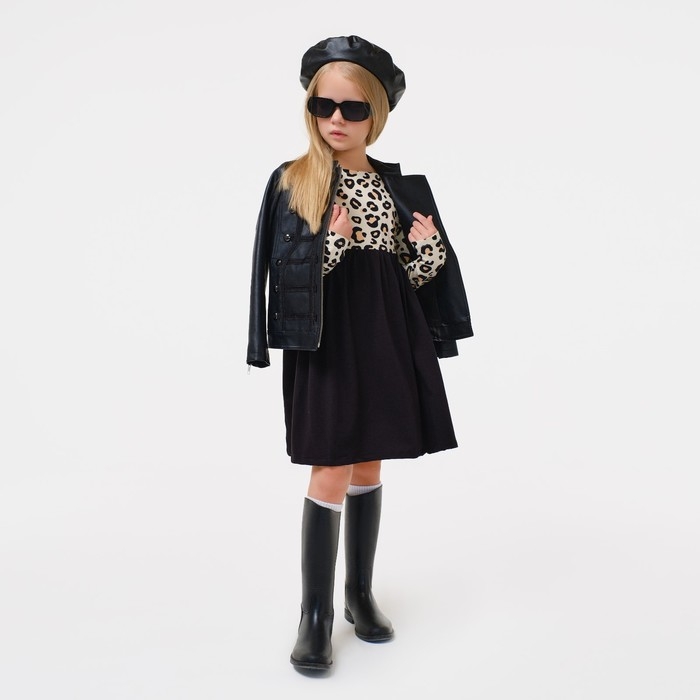 Платье детское с длинным рукавом KAFTAN Платье детское с длинным рукавом KAFTAN "Trendy", размер 28 (86-92)