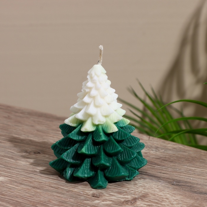 Свеча Свеча "Ёлка" 5х5х9,5 см, соевый воск