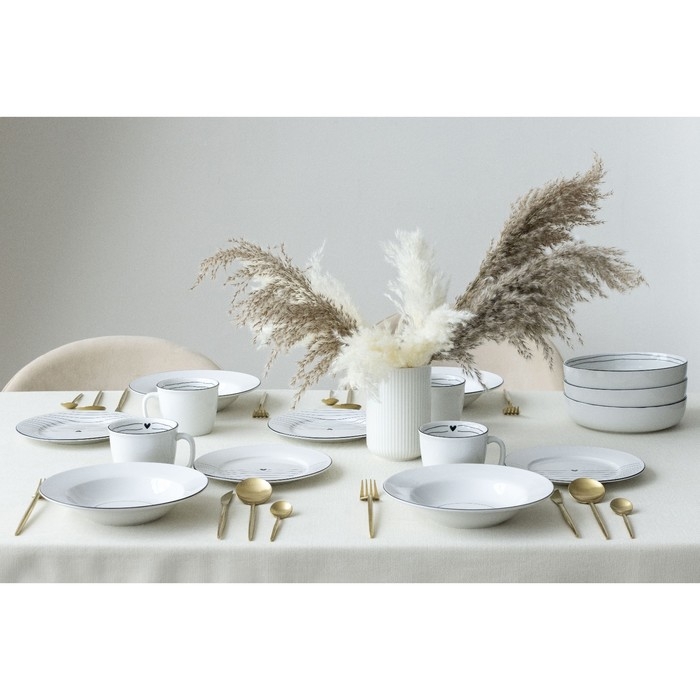 Глубокая тарелка керамическая &laquo;С любовью&raquo;, 22.4 см, 300 мл