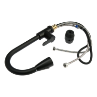 Смеситель для кухни ZEIN Z1299, однорычажный, выдвижная лейка, латунь, цвет черный Смеситель для кухни ZEIN Z1299, однорычажный, выдвижная лейка, латунь, цвет черный