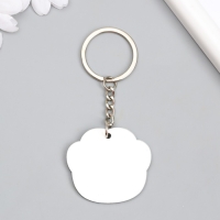 Брелок акрил "Лапка чёрная" 4х4,5 см Брелок акрил "Лапка чёрная" 4х4,5 см