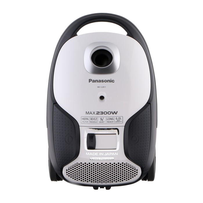 Пылесос PANASONIC MC-CJ917W, мешок, 2300 Вт, 6 л, 60 дБ, шнур 7 м, белый Пылесос PANASONIC MC-CJ917W, мешок, 2300 Вт, 6 л, 60 дБ, шнур 7 м, белый