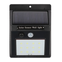 Садовый светильник на солнечной батарее, накладной, 9.5 &times; 13 &times; 5 см, 20 LED, свечение белое