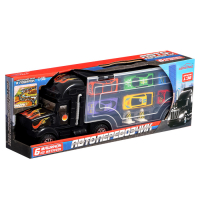 Грузовик &laquo;Перевозчик&raquo;, 6 металлических машин в комплекте + игра